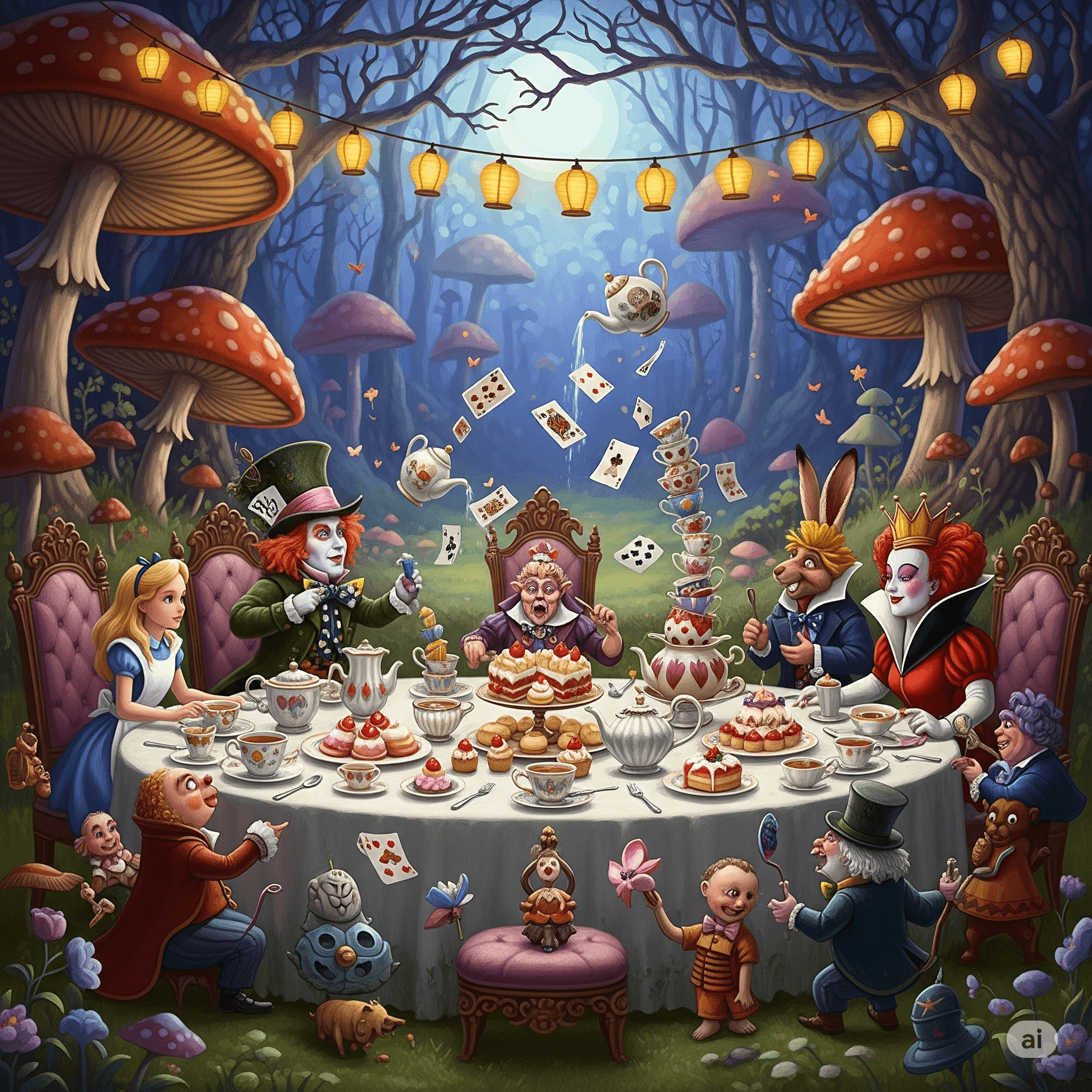 The Mad Hatter Tea Party